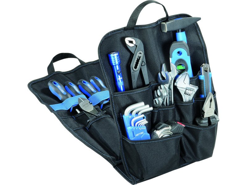 HEYTEC Sac à dos d'outils 'Montage', équipé, 90 pièces