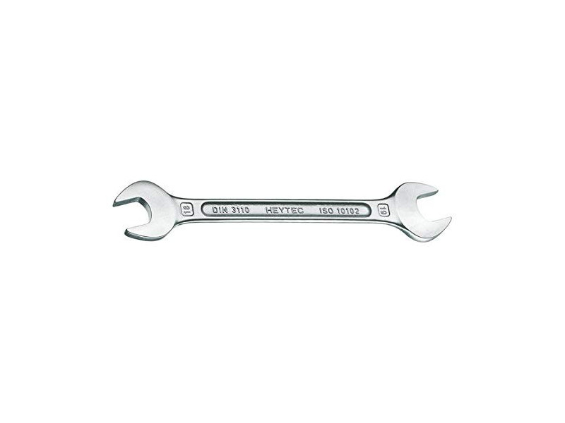 HEYTEC Clé à fourches, 18 x 19 mm, longueur: 223 mm