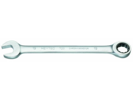 HEYTEC Clé plate à cliquet, 16 mm, longueur: 207 mm