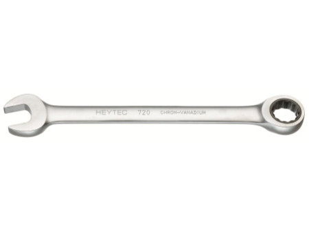 HEYTEC Clé plate à cliquet, 22 mm, longueur: 278 mm