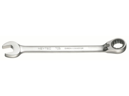 HEYTEC Clé plate à cliquet, réversible, 14 mm,