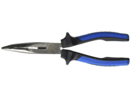 HEYTEC Pince à becs demi-ronds, coudé, longueur: 200 mm