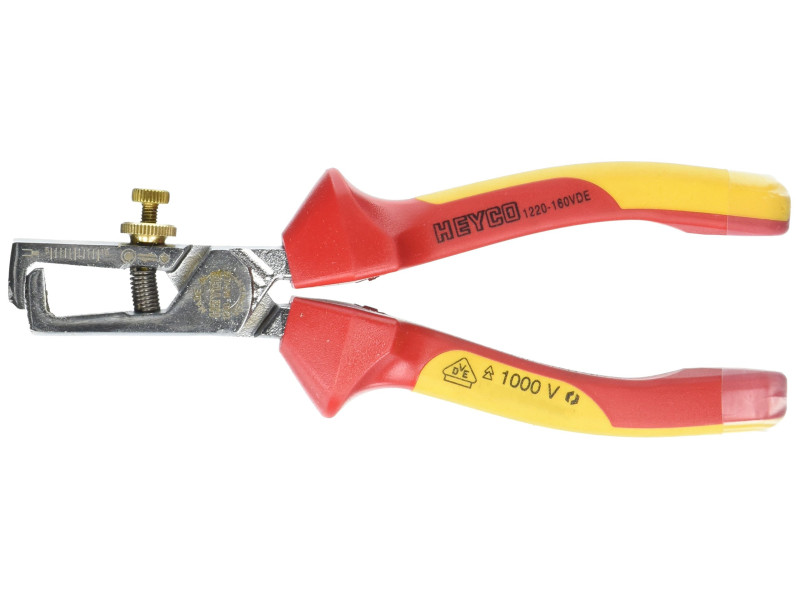 HEYCO Pince à dénuder VDE, longueur: 160 mm, rouge/jaune