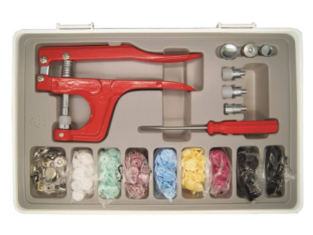 KLEIBER Kit de boutons pression avec pince, 150 pièces