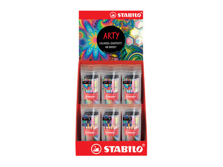 STABILO Set feutres point 88/Pen 68 ARTY, présentoir de 12