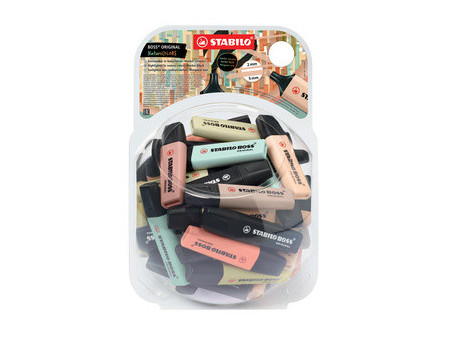 STABILO Surligneur BOSS ORIGINAL NatureCOLORS, présentoir