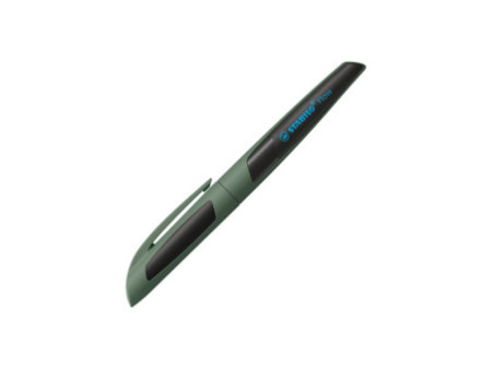 STABILO Stylo à bille Flow, vert kaki/noir