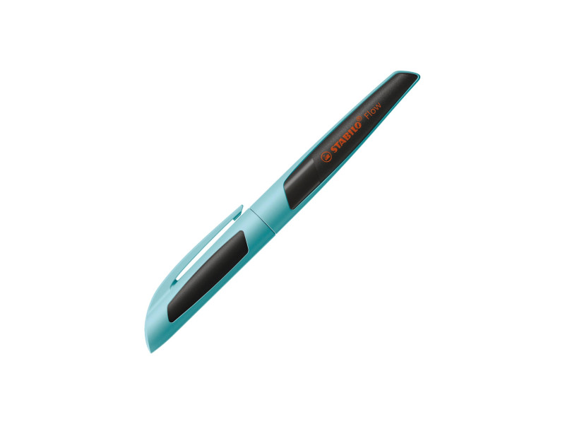 STABILO Stylo à bille Flow, turquoise/noir