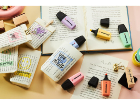 STABILO Surligneur BOSS MINI Pastel, étui carton de 5