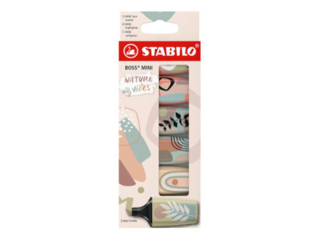 STABILO Surligneur BOSS MINI Naturevibes, étui carton de 6