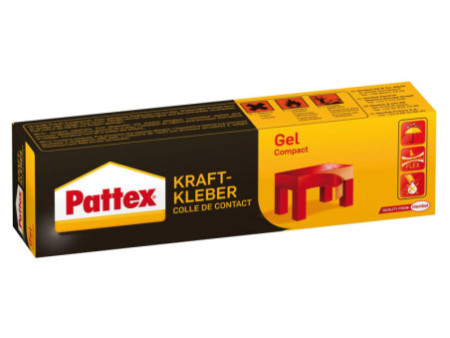 Pattex Colle de contact Gel Compact, avec solvant, tube de