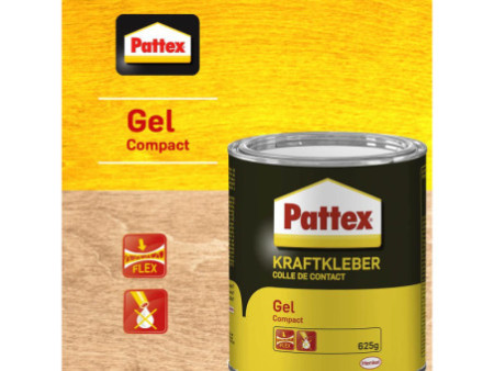 Pattex Colle de contact Compact Gel, avec solvant, boîte de