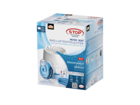 Pattex Déshumidificateur pour salle de bain AERO 360, blanc