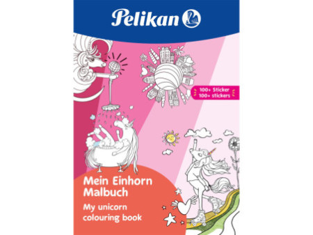 Pelikan Cahier de coloriage 'Ma licorne', A4, & 100 stickers