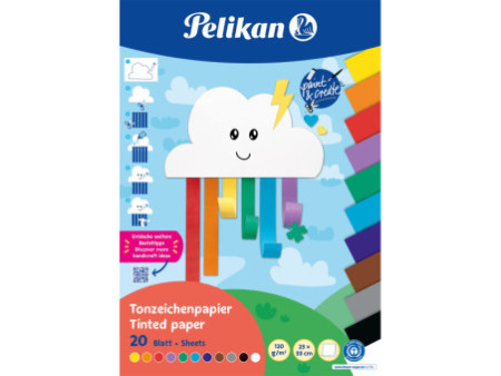 Pelikan Bloc de papier à dessin Rainbow, 230 x 330 mm