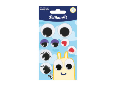 Pelikan Sticker oeil mobile, 1 planche de 10 pièces