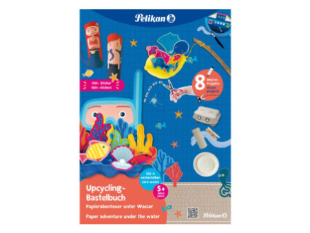 Pelikan Cahier d'art plastique upcycling 'monde aquatique'