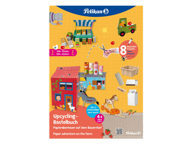 Pelikan Cahier d'art plastique upcycling 'ferme', A4