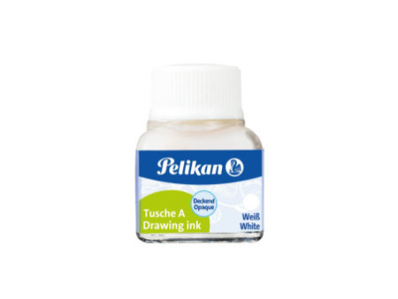 Pelikan Encre de chine A, 10 ml dans un flacon, blanc (18)