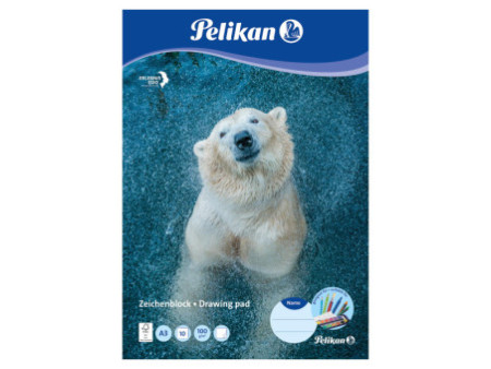 Pelikan Bloc à dessin C 3/10, A3, 100 g/m2, 10 feuilles