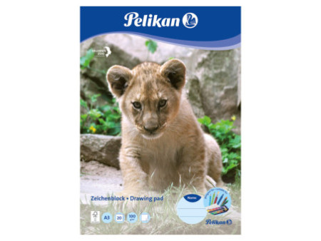 Pelikan Bloc à dessin C 3/20, A3, 100 g/m2, 20 feuilles