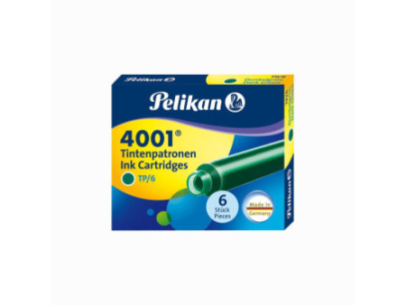 Pelikan Cartouches d'encre 4001 TP/6, vert foncé