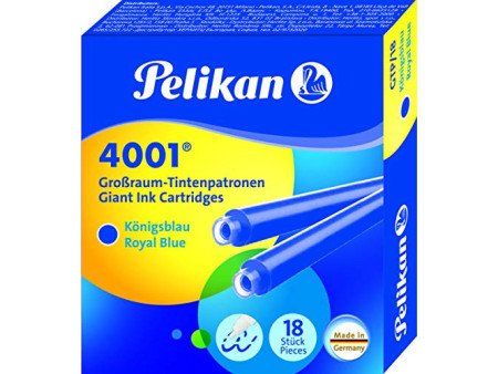 Pelikan Cartouches d'encre longues 4001 GTP/18, bleu roi