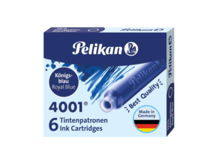 Pelikan Cartouche d'encre 4001 TP/6, bleu royal