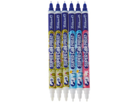 Pelikan Effaceur d'encre Super Pirat 850F/B, 6 pièces