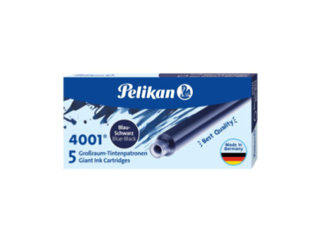 Pelikan Cartouches d'encre grand volume 4001 GTP/5,bleu-noir