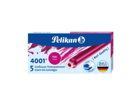 Pelikan Cartouches d'encre grand volume 4001 GTP/5, rose