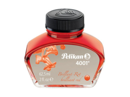 Pelikan Encre 4001 dans un flacon en verre, rouge