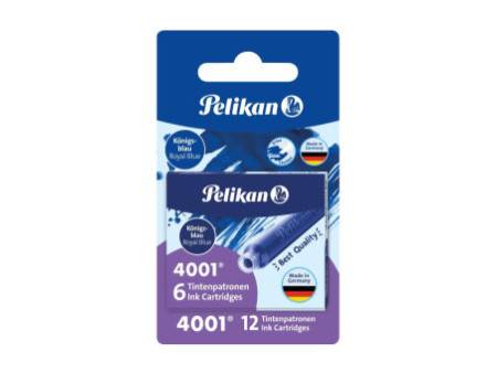 Pelikan Cartouches d'encre 4001 TP/6/2/B, bleu royal