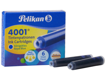 Pelikan Cartouches d'encre 4001 TP/6, bleu royal