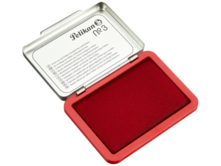 Pelikan tampon encreur taille 3, (L)70 x (P)50 mm, rouge