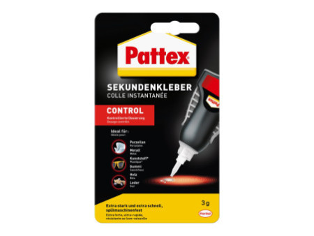 Pattex Colle instantanée CONTROL, flacon 3 g