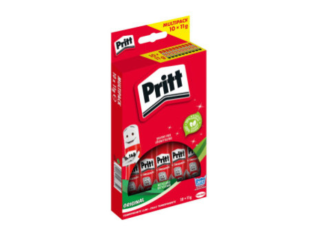 Pritt Bâton de colle 10 x 11 g, multipack, sans solvant