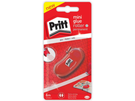 Pritt Roller de colle Mini, permanent, 5,0 mm x 6 m