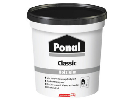 Ponal Colle à bois Classic, sans solvant, flacon de 760 g,