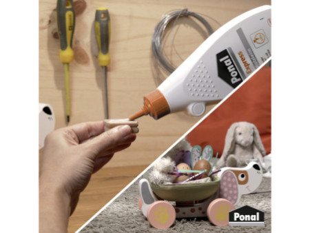 Ponal Colle à bois Express, sans solvant, tube de 225 g