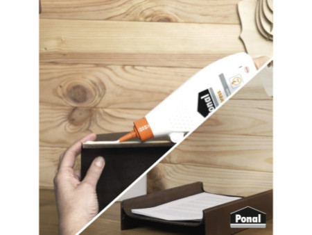 Ponal Colle à bois Express, sans solvant, tube de 225 g