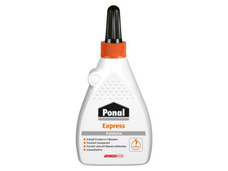 Ponal Colle à bois Express, sans solvant, tube de 120 g