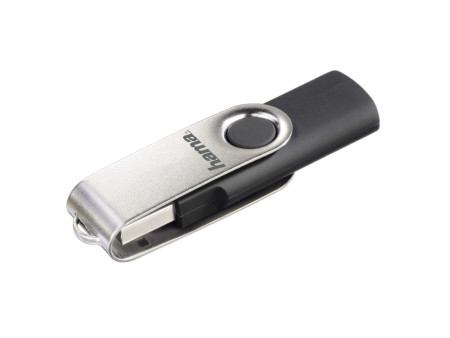hama Clé USB 2.0 'Rotate', 16 GB, noir/argent
