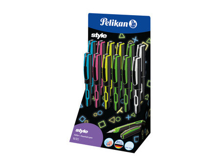 Pelikan Stylo plume style 'Neon', présentoir de comptoir