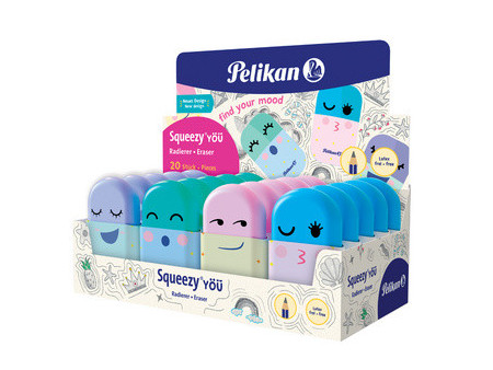 Pelikan Gomme en plastique Squeezy You, en présentoir