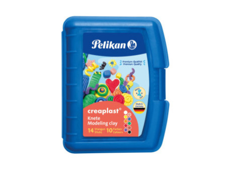 Pelikan Pâte à modeler Creaplast, boîte de 14, bleu