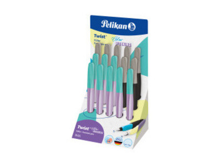 Pelikan Twist Stylo plume Color Blocking, présentoir