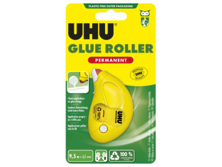 UHU Roller de colle Dry & Clean Roller, permanent