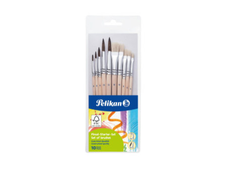 Pelikan Kit de démarrage de pinceaux, 10 pièces