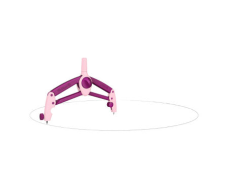 Pelikan Compas scolaire griffix Sweet Berry, boîte pliable